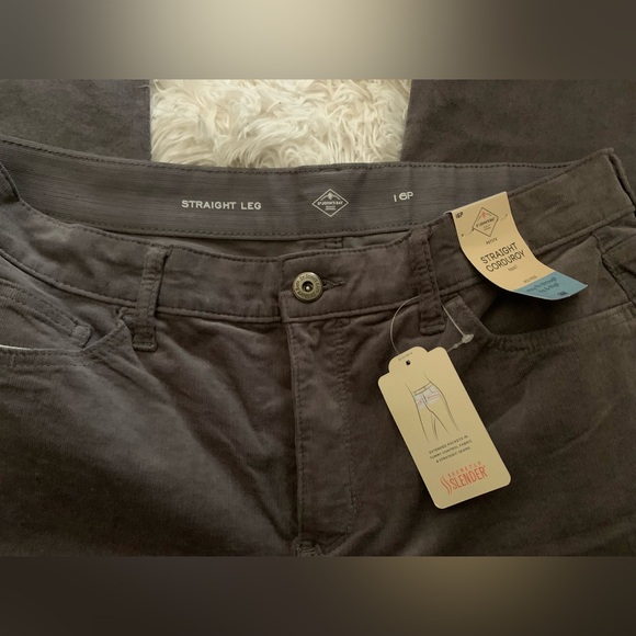 Women’s Gray Corduroy Pant - Picture 2 of 6